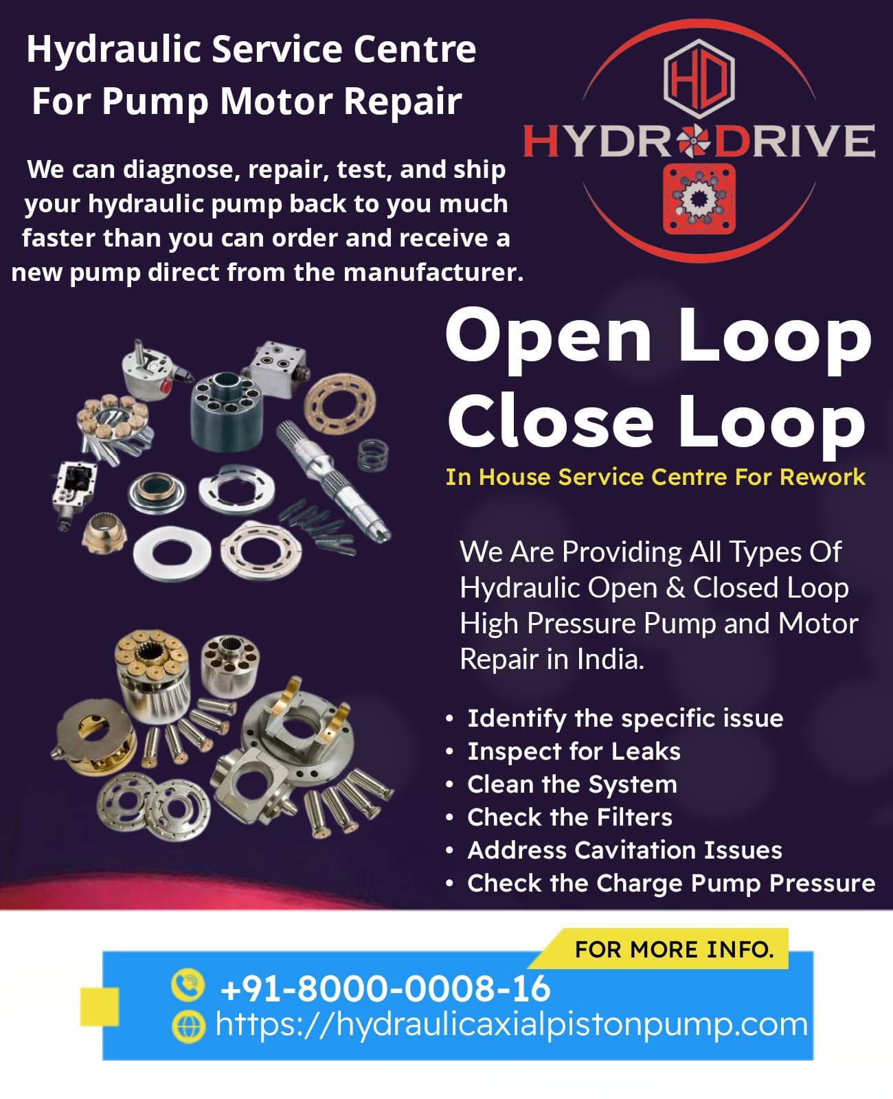 Danfoss Rexroth Bondioli Parker Kawasaki Hydraulic Pump Motor Repair & Service in Ahmedabad Bangalore Chennai Hyderabad Mumbai Pune India Danfoss Rexroth Bondioli Parker Kawasaki Hydraulic Pump Motor Repair & Service in Ahmedabad Bangalore Chennai Hyderabad Mumbai Pune India