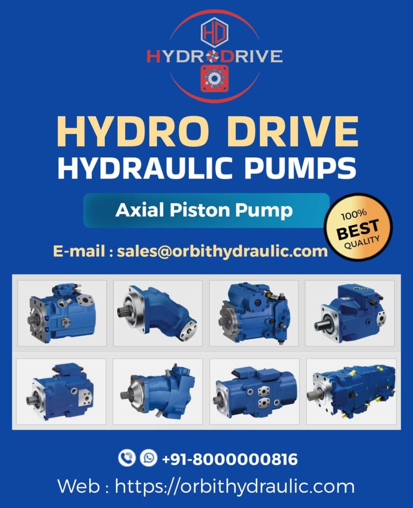 Hydro Drive Hydraulic Axial Piston Pump Manufacturers Dealer Distributors in Mumbai Pune Chennai Bangalore Hyderabad Delhi Kolkata India